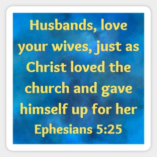 Bible Verse Ephesians 5:25 Sticker